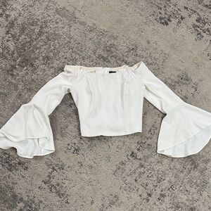 Bardot Cream Off-Shoulder Blouse